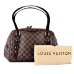 Pre-Owned Louis Vuitton Rivington Damier EbeneM Brown 